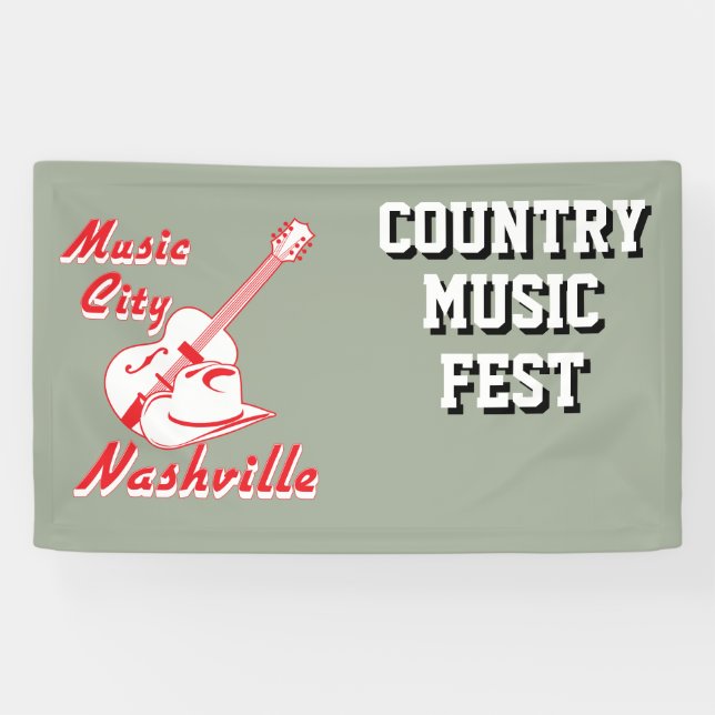 Nashville. Music city Banner (Horizontal)
