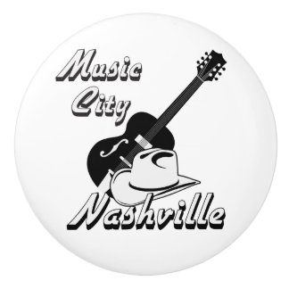 Nashville. Music city Ceramic Knob