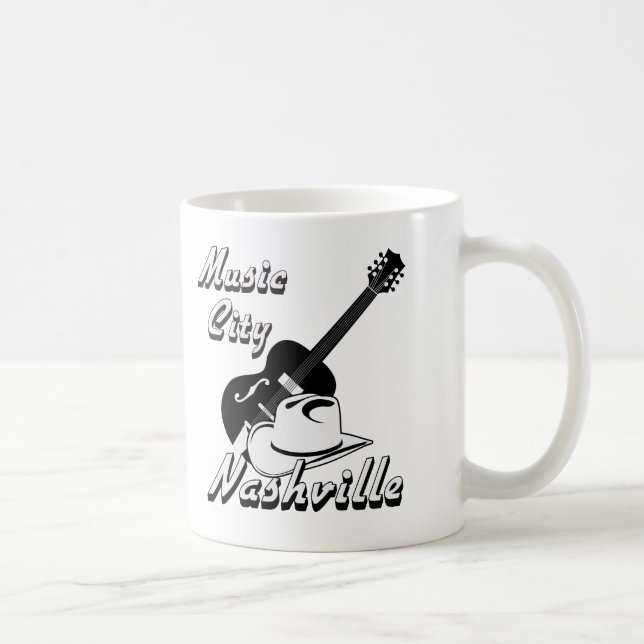 Nashville. Music city Coffee Mug (Right)