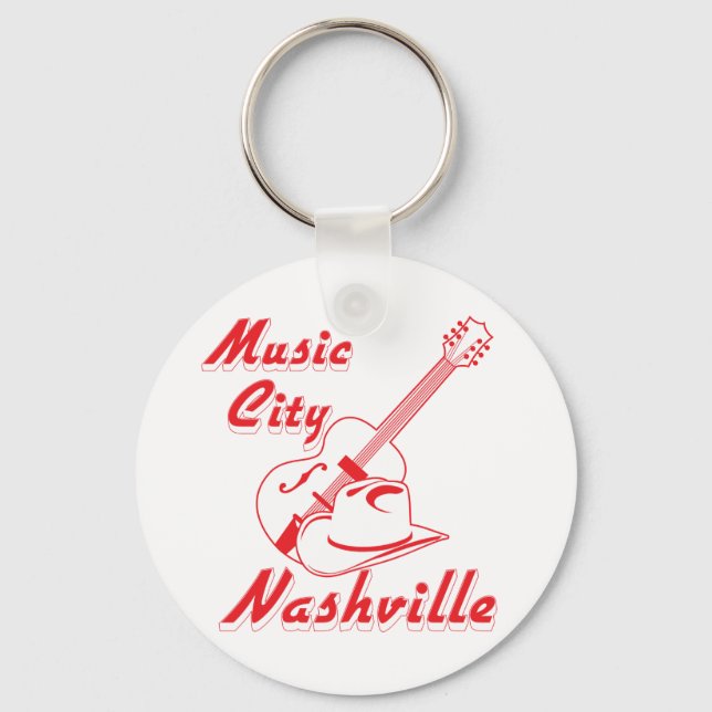 Nashville. Music city Key Ring (Front)