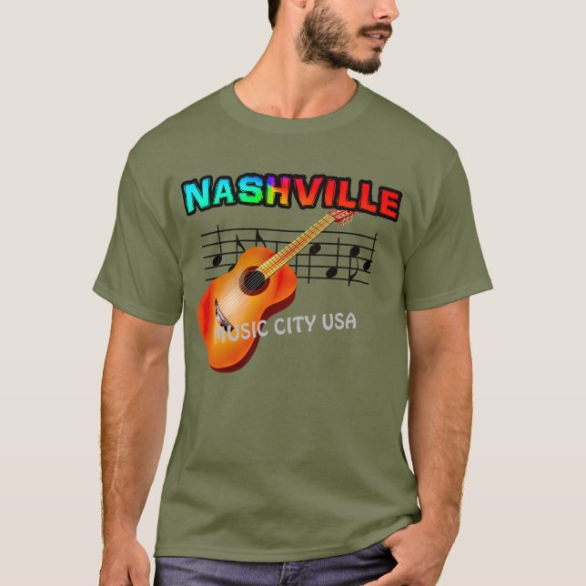 Nashville Music City -- Men's T-shirt (Front)