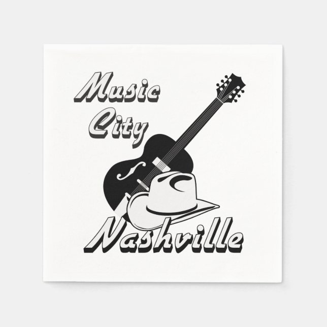 Nashville. Music city Napkin (Front)