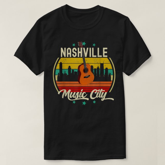 Nashville Music City Nashville Country Music Nashv T-Shirt (Design Front)