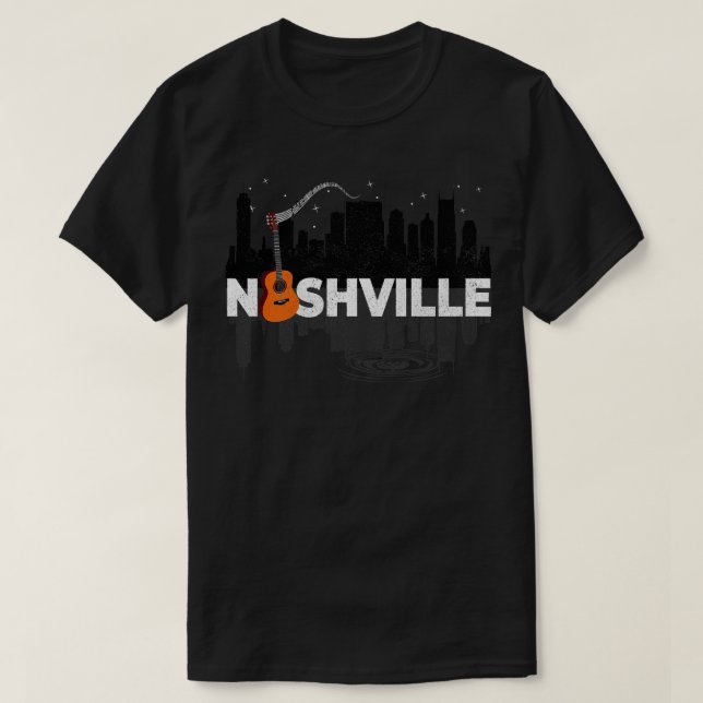 Nashville Music City Nashville Country Music Nashv T-Shirt (Design Front)