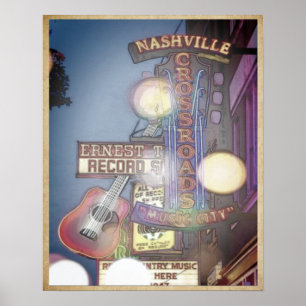 Nashville Music City Poster