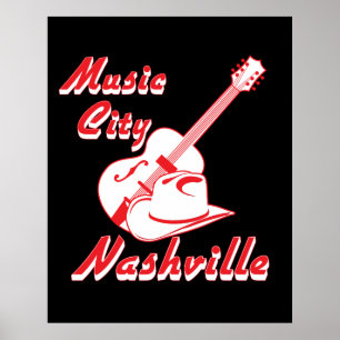 Nashville. Music city Poster