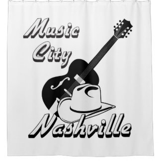 Nashville. Music city Shower Curtain