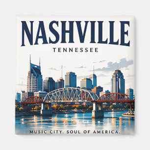 Nashville Music City Spirit Magnet