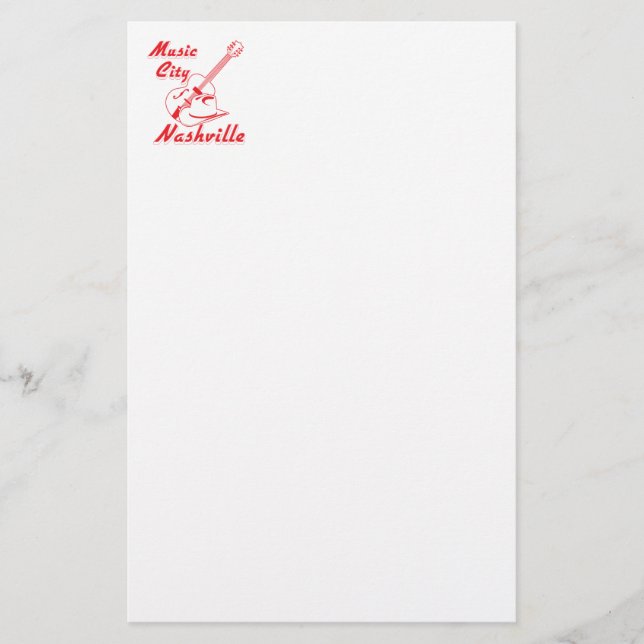 Nashville. Music city Stationery (Front)