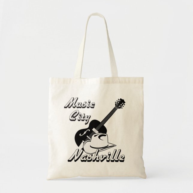 Nashville. Music city Tote Bag (Front)