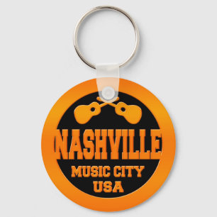 Nashville Music City USA Key Ring