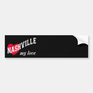 Nashville my love bumper sticker
