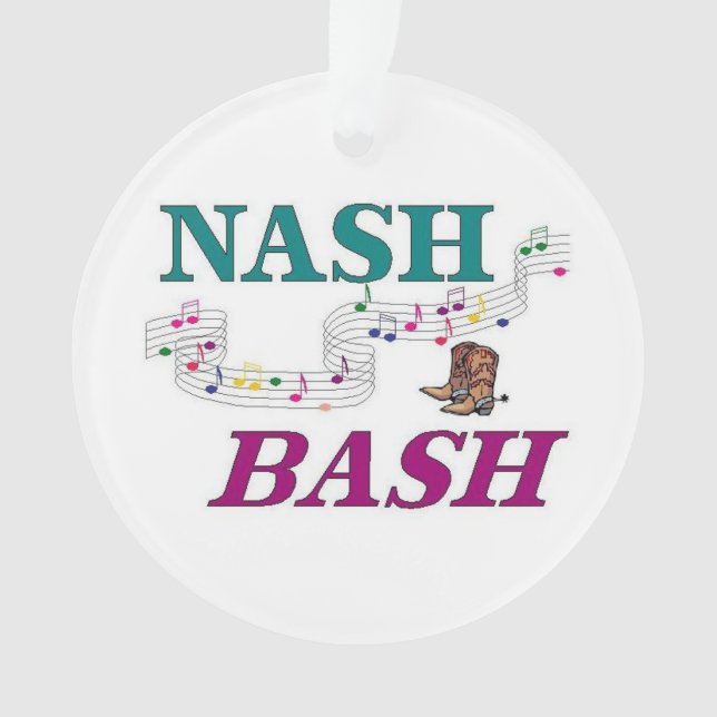 Nashville Nash Bash Music Ornament (Front)