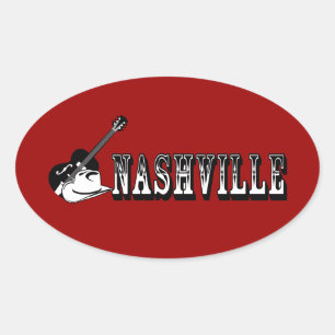 Nashville Oval Sticker
