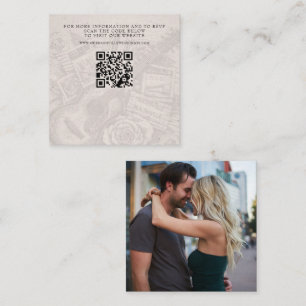 Nashville Passport Wedding QR Enclosure Card