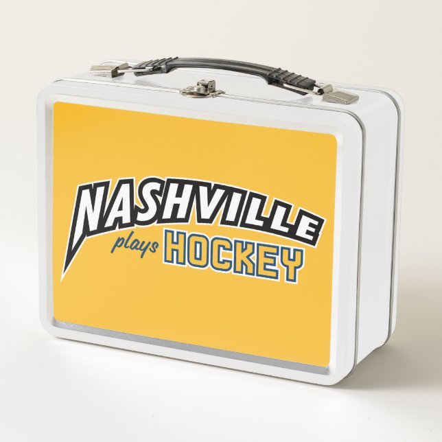 Nashville Plays Hockey Lunch Box (Front)