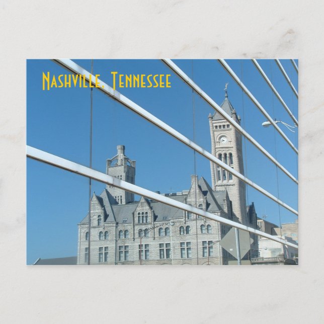 Nashville - Reflections of Union Station Postcard (Front)