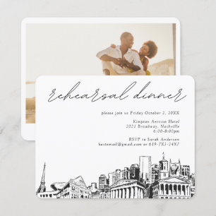 Nashville Rehearsal Dinner Invite Enclosure Card
