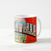 Nashville Retro Greeting Postcard Mug