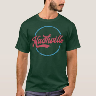 Nashville Retro Typography Design T-Shirt