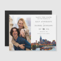 Nashville Riverfront Photo Wedding Save The Date