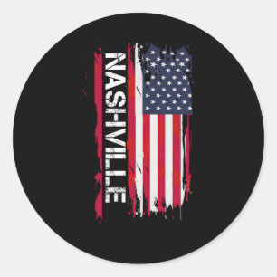 Nashville S And Classic Round Sticker
