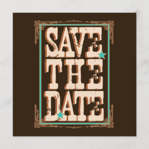 Nashville Save the Date:  Turquoise Date