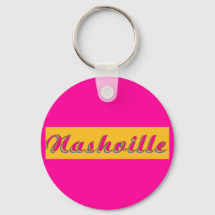 Nashville Script Key Ring