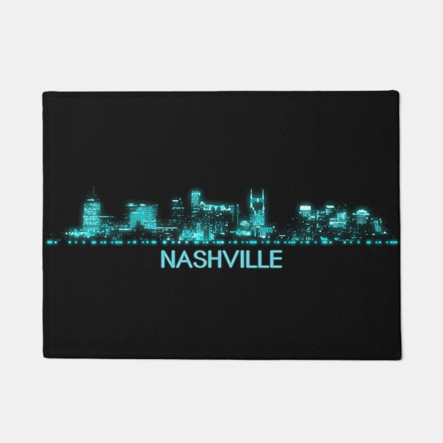 Nashville Skyline Doormat (Front)