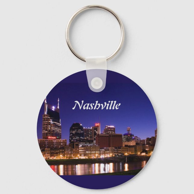 Nashville Skyline Key Ring (Front)