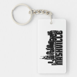 Nashville Skyline Key Ring