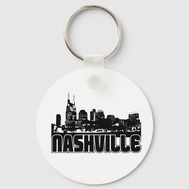 Nashville Skyline Key Ring (Front)