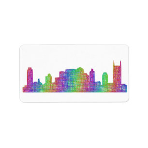 Nashville skyline label