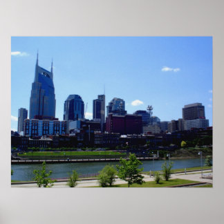 Nashville Skyline - Nashville, Tennessee Poster