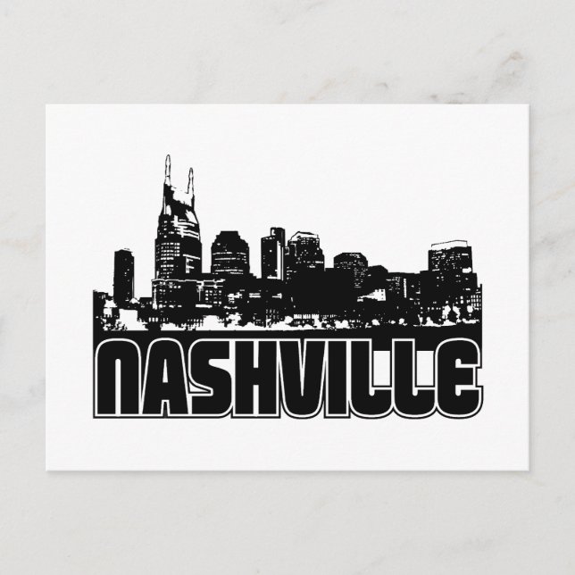 Nashville Skyline Postcard (Front)