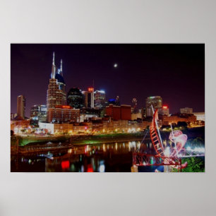 Nashville Skyline Poster