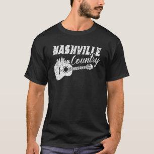 Nashville Skyline Tennessee Country Music Guitar P T-Shirt