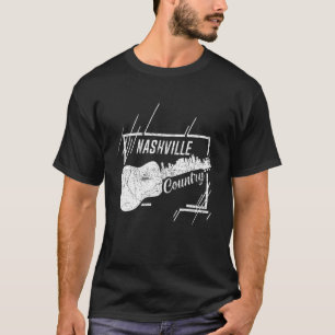 Nashville Skyline Tennessee Country Music Guitar P T-Shirt