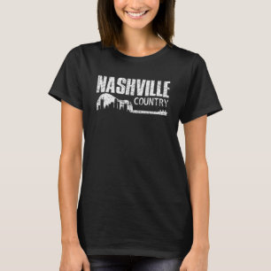 Nashville Skyline Tennessee Country Music Guitar P T-Shirt