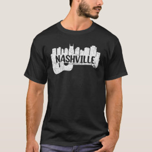 Nashville Skyline Tennessee Country Music Guitar P T-Shirt