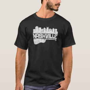 Nashville Skyline Tennessee Country Music Guitar P T-Shirt