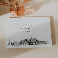 Nashville Skyline Wedding Guest Book