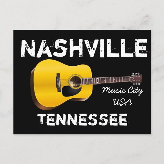 Nashville souvenir postcards (Front)