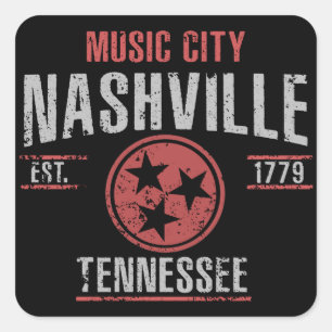 Nashville Square Sticker