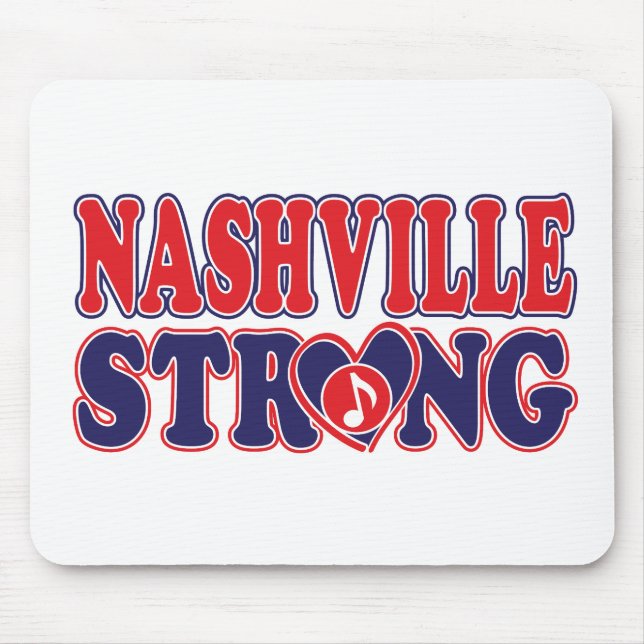 Nashville-Strong-Music-Note Mouse Mat (Front)