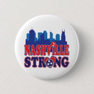 Nashville-Strong-Skyline-and-Music-Note 6 Cm Round Badge