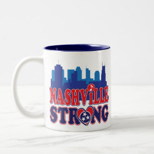 Nashville-Strong-Skyline-and-Music-Note Two-Tone Coffee Mug