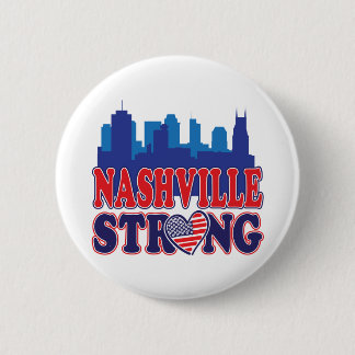Nashville-Strong-USA-Heart 6 Cm Round Badge