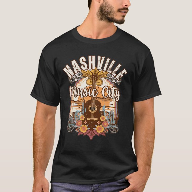 Nashville Tee, Nashville Tee, Music City T-Shirt (Front)
