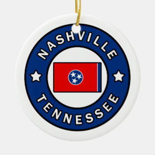 Nashville Tennessee Ceramic Tree Decoration